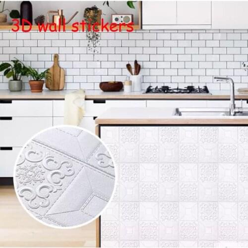 3D Wall Sticker Panels Wall Stickers Home Decor Living Room Wall Decor Self-adhesiver Ceiling Stickers for Kitchen TV Backdrop