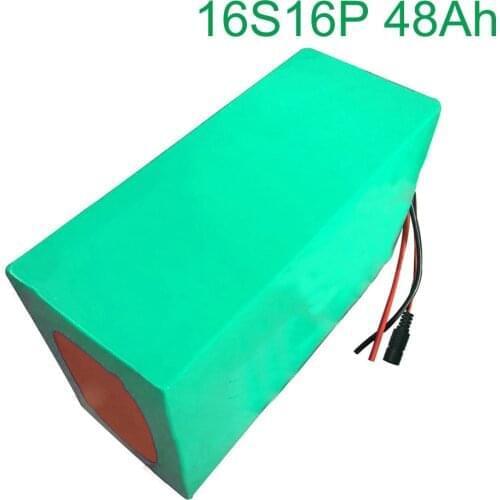 60V 48Ah 16S16P 18650 Li-ion Battery electric two Three wheeled motorcycle bicycle ebike 315*165*140mm