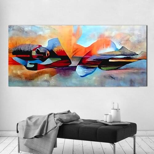 MUTU Water color Lord Buddha Abstract Oil Painting on Canvas Religious Posters and Prints Wall Art Pictures For Living Room