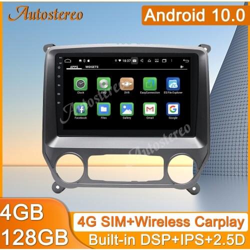 10" For Chevrolet Silverado 2014+ /For GMC SIERRA Android 10 Car GPS Navigation Auto Radio HeadUnit Stereo Car Multimedia Player