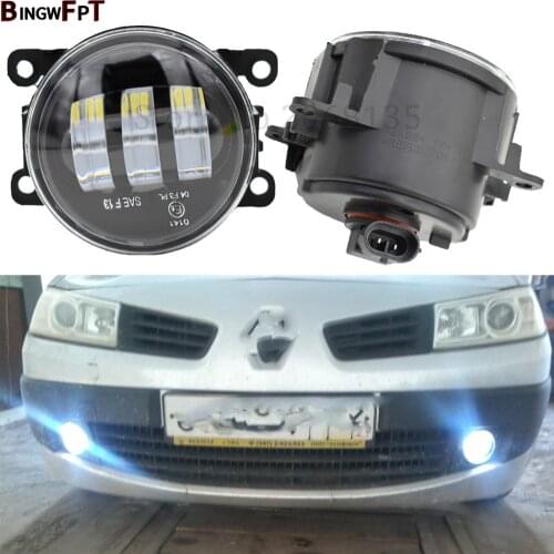 2pcs Car LED Fog Light DRL Front Fog Lamp For Renault Duster Clio Scenic Megane Twingo Kadjar Kwid Trafic Lodgy
