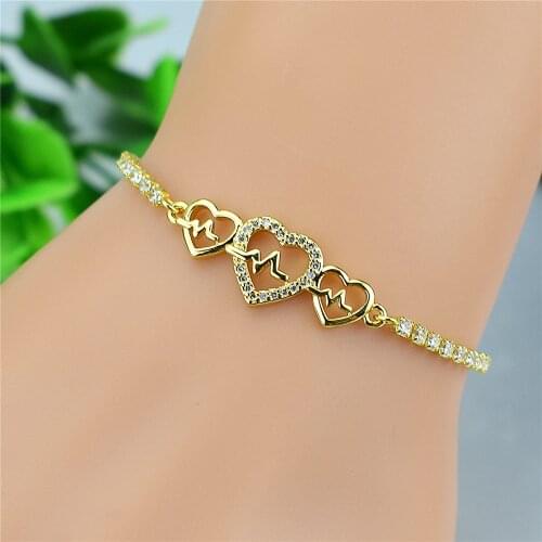Zircon adjustable length butterfly bracelet love double hole jewelry pendant bracelet classic exquisite jewelry gifts