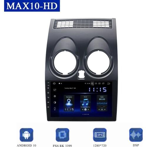 Dasaita for Nissan Qashqai J2008-2014 10.2" Android Car Multimedia Player Radio GPS CarPlay DSP 64GB Rom 1280*720 Screen