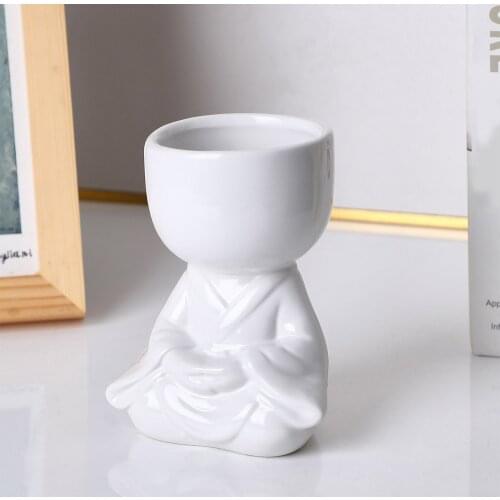 Ornament Planter Ornaments Vases Modeling Sculpture Doll Ceramic Creative Home Garden Decor Desktop Cactus Succulent Flower Pots