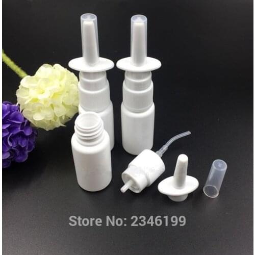5ML 10ML 15ML 20ML 30ML 50ML,100pcs/Lot White Plastic Spray Bottle, DIY Oral Nasal Container,Empty Packing Bottle,Sprayer