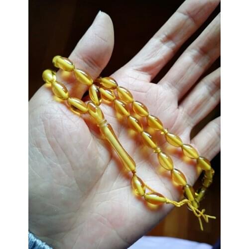 Imitation Amber resin Prayer Beads smelling muslim tesbih arabic islamic Allah rosary tespeeh misbaha masbaha sibha subha