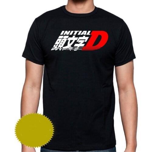2019 Short Sleeve Cotton Man Clothing INITIAL D T-Shirt Sticker SET JDM Trueno Levin AE86 Hachi Roku Manga Anime Japan T Shirts