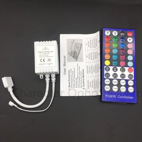 RGBW LED Controller DC12V 40Key IR Remote Controller for RGBW or RGBWW LED Strip Lights