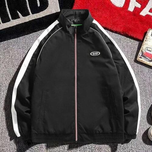 Korean High Street Print Jackets Men Fashions Windbreaker Hip Hop Coats Male Loose Large Size Patchwork Harajuku Jackets 6XL