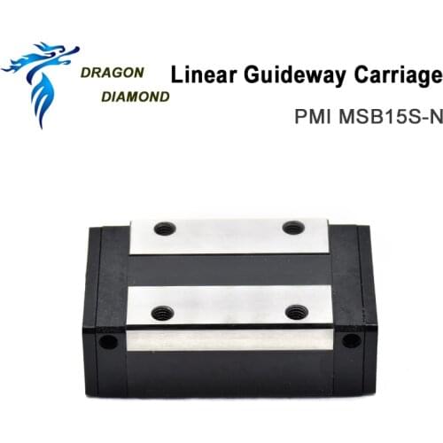 Taiwan PMI Linear Guideway Carriage Block MSB15S-N for CO2 Laser Engraving Cutting Machine