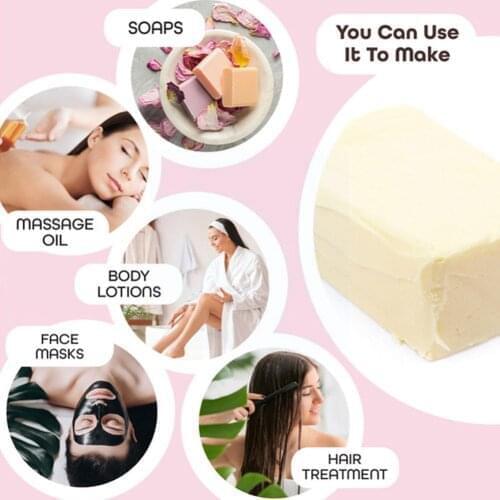 Shea Butter 100g Handmade Soap Skin Care Diy Material Butter Base Customizable Oil Shea Y6J3