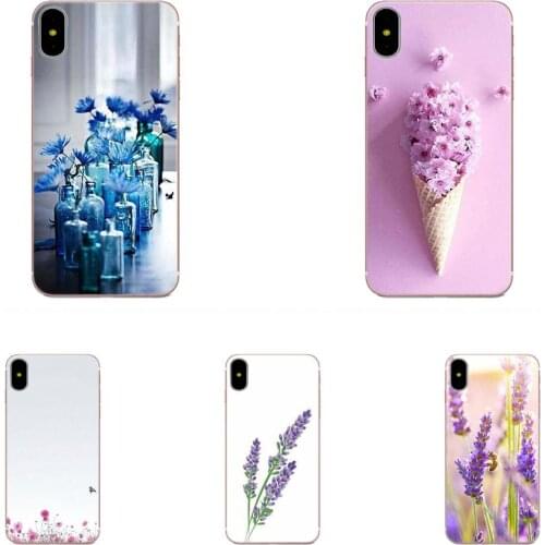 Soft TPU Case For Xiaomi Mi A1 A2 A3 CC9 CC9E 9T mi10 mi9 mi8 pro lite SE Simple Lavender Flowers