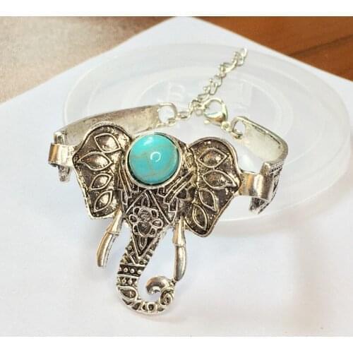 New Vintage Elephant Nose Bracelets Resin Long Nose Personality Unique Exaggerated New Gothic Punk Bohemian Women Jewelry Gift