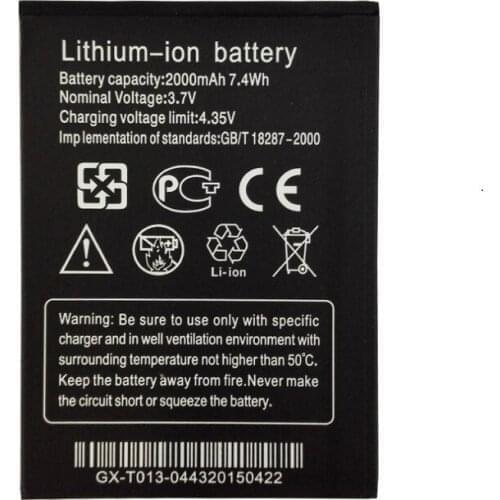Original Antirr Battery for THL W200 2000mAh Backup Li-ion Battery for THL W200 W200S W200C Smartphone Replacement