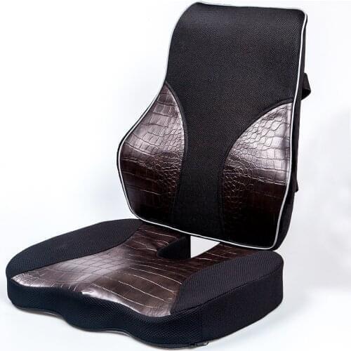 Memory Foam Office Chair Cushion Orthopedic Pillow Coccyx Support Waist Cushion Back Pillow Hip Seat Car Pillows Seat Sets Pad