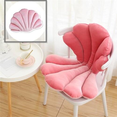 Shell Simulation Seat Cushion high quality home decor luxurious Plush Doll Birthday Gift Back Chair special gift for friends