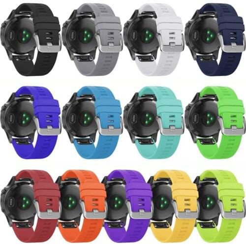 Sports Silicone Watch Band Strap For Garmin Fenix 5S 5X 6 6S 6X Pro Plus Replace Straps For Garmin Watch 935 945 D2 Accessories