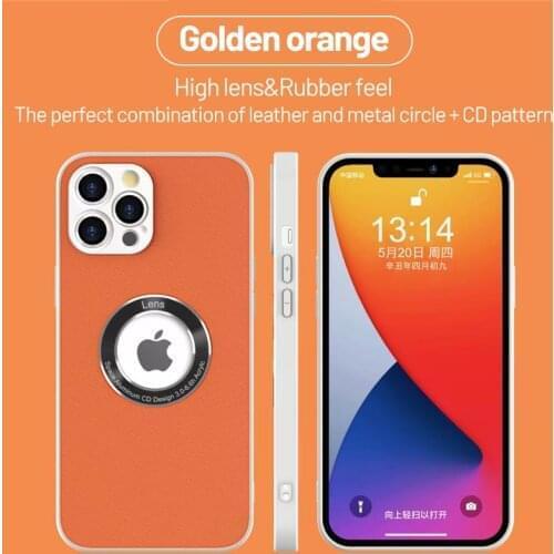 Luxuy Leather Phone Case For iPhone 12 11 Pro XS XR SE XSMAX 7 8 Plus Ultra-thin Shockproof Camera Protection Cover