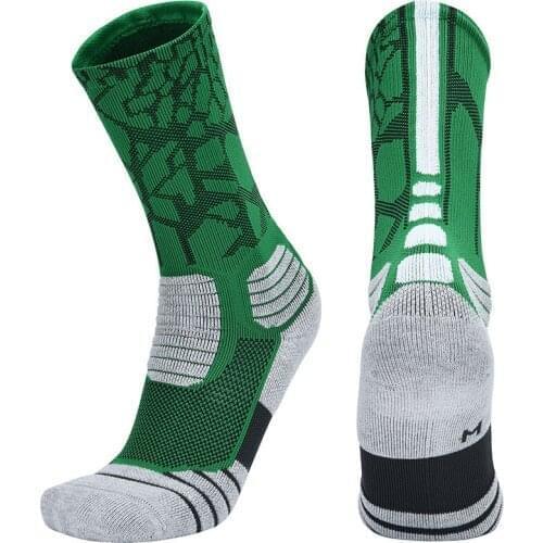 SALSPOR Professional Basketball Middle Tube Socks Boxing Elite Thick Sports Socks Non-slip Durable Skateboard Towels Stocking