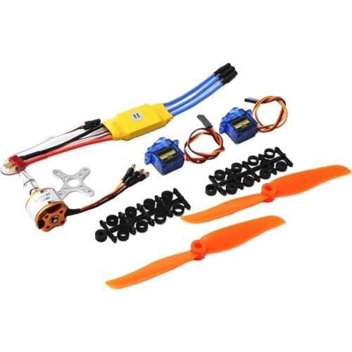 1 Set 9G Servo Motor 2200KV 30A ESC 6035 Propeller RC Plane Helicopter Parts