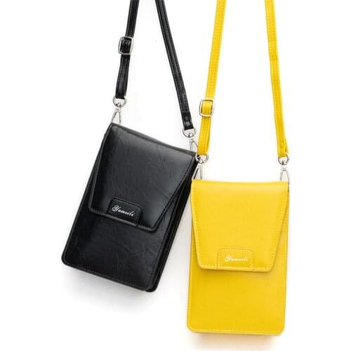 Women Phone Crossbody Bag PU Leather MINI Shoulder Messenger Bag Large Capacity Travel Coin Purse Card Holder Factory Outlet