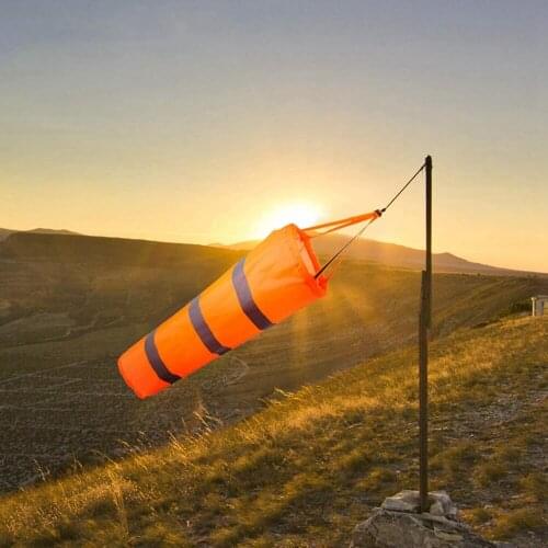 Reflective Windsock Bag Outdoor Aviation Windproof Fluorescent Weathervane Reflective Belt Wind Measurement 80/100 / 150CM