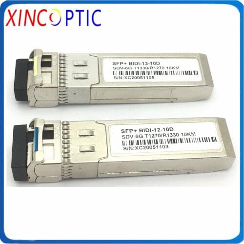 3G/6G/12G VIDEO SFP with SDI Function 10/20KM,6G 3G 12G SM LC Connector 1310nm Dual Fiber SDI SFP Video Transceiver
