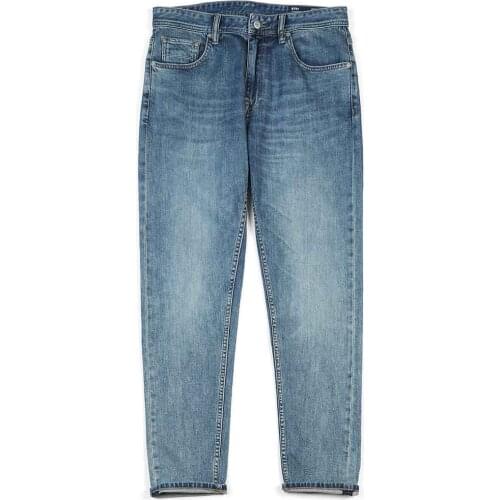 High Quality Brand Clothing 2021 Spring New Slim Fit Tapered Jeans Men Casual Basic Classical Trousers