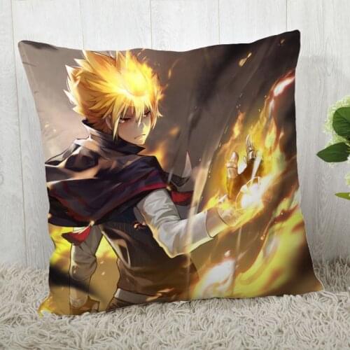 High Quality Custom Anime HITMAN REBORN Square Pillowcase Zippered Bedroom Home Pillow Cover Case 20X20cm 35X35cm 40x40cm