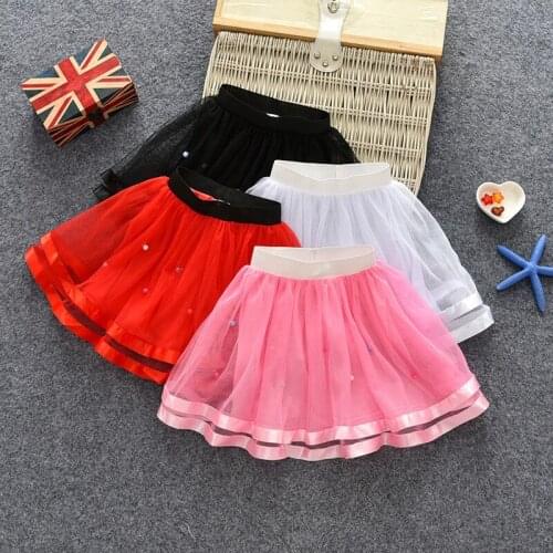 2 3 4 5 6 Years Toddler Girls Skirts Spring Summer Fashion Mesh Tutu Skirt For Girl 2020 New Arrival High Quality Princess Skirt