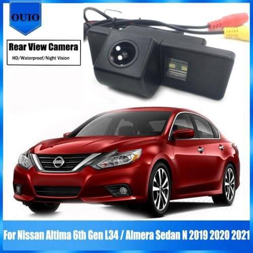 HD Rear camera For Nissan Altima 6th Gen L34 / for Nissan Almera Sedan N 2019 2020 2021 Night Vision Parking Reversing Camera