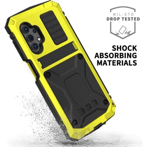 Armor Shockproof Metal Phone Case For Samsung Galaxy A32 5G Case Luxury Aluminum Cover For Samsung S21 S20 Note 20 Ultra Fundas