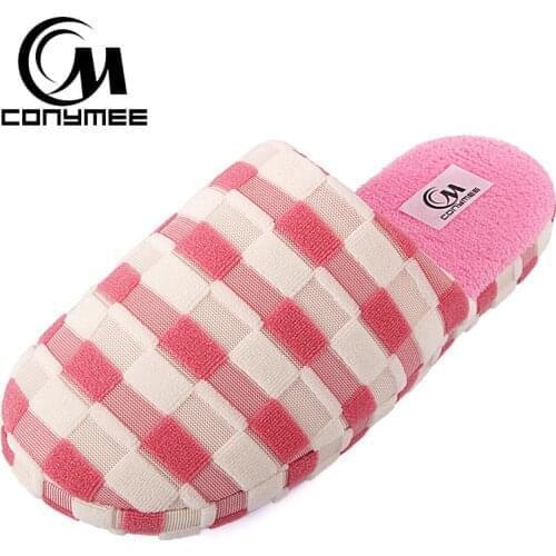 Woman Shoes 2018 Winter Warm Home Slippers Casual Sneakers For Men Women Indoor Slipper Pantufa Big Size Plush Cotton Terlik