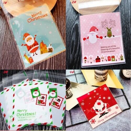 100Pcs Christmas Food Packaging Bag 2