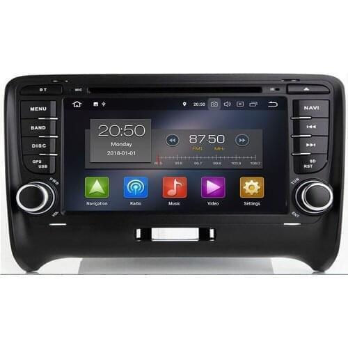 2 Din 7" Android 10 Octa Core 4+64G GPS Navigation Radio Car DVD Player for Audi TT MK2 8J 2006 2007 2008 2009 2010 2011 2012