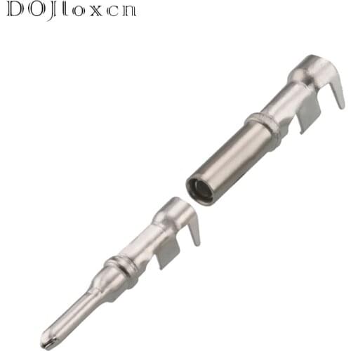 20/50/100/200 Pcs DTP 2.3 MM H62 Brass Tinned Wiring Terminal Male Female Connector Pulg DJ224B-2.3C DJ214B-2.3C AT60-12-0166