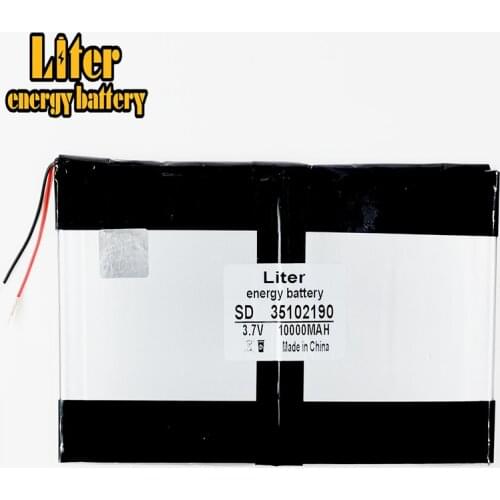 3.7V,10000mAH (polymer lithium ion battery) Li-ion battery for tablet pc 9 inch 10 inch 10.1inch 35102190