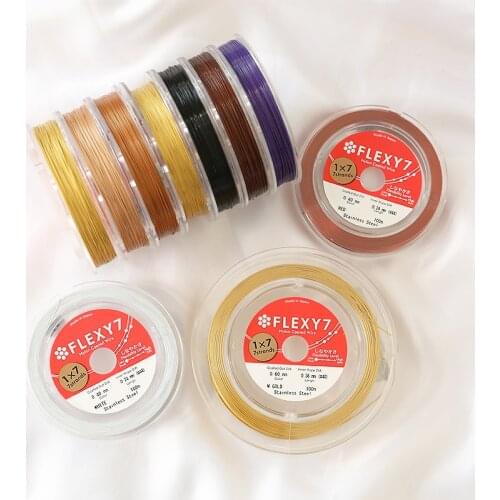 4pcs Japan FLEXY7 imported soft steel wire 7 strands line pearl string Beading Line DIY for Jewelry Making Bracelet&Necklace