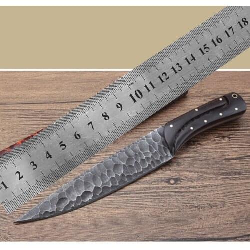 Free shipping Handmade 9CR18MOV steel A small straight knife for outdoor camping with high hardness and sharp edge
