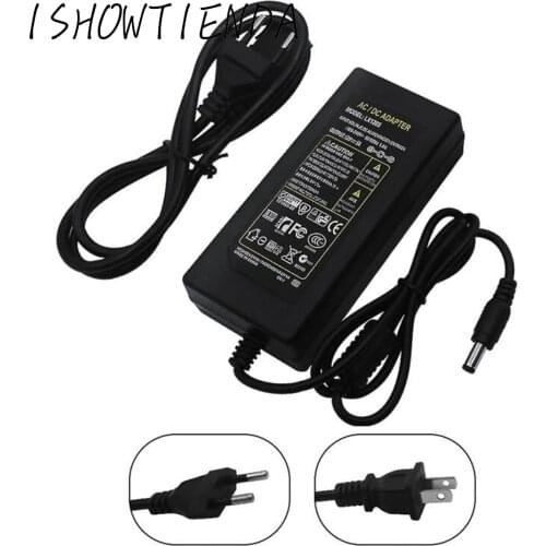 12V 5A 60W Power Supply AC to DC Adapter for 5050 3528 Flexible LED Strip Light 3 types of plugs with different rules