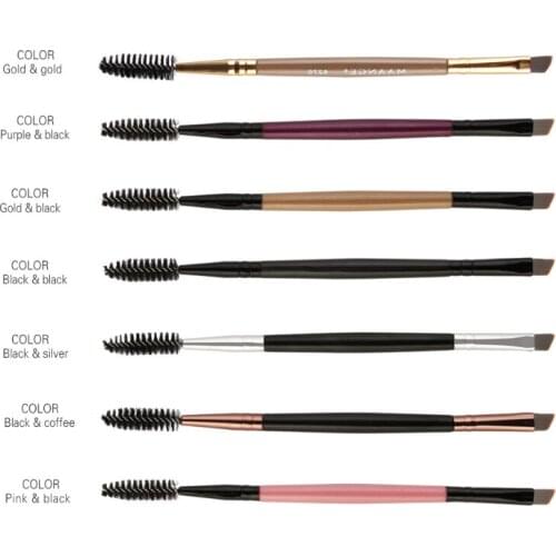1000pcs Double Ended Eyebrow Brush Beauty Makeup Brushes Eye Brow Comb Brushes Powder Brush Make Up hot