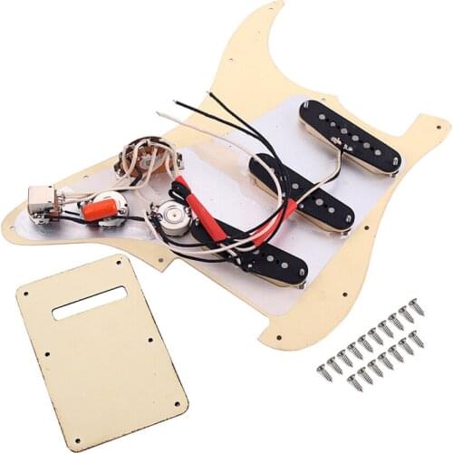 Maple Wood 3 Ply Guitar Pickguard Back Plate W/ Screws for ST Guitar Parts