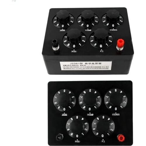 0-9999.9 Ohm Variable Resistance Box Decade Resistor Experimental Equipment For Physical School Teaching l29k