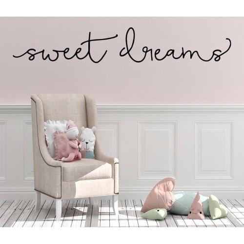 Creative Wall Stickers Sweet Dreams Text Baby Vinyl Decals For Boys Room Vinyl Sticker Decor Wall DecalS Poster Mural