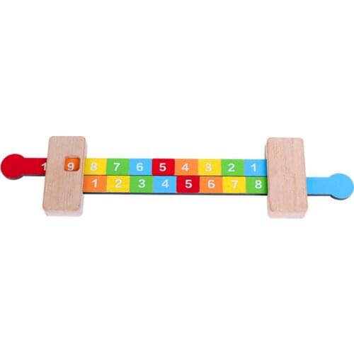 Preschool Education 1-10 Addition Ruler Digital Operation Count Calculation Math toy Educational Monterssori Toys for Children