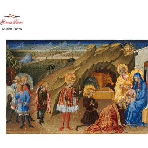 Golden panno DIY Diamond Embroidery Diamond Painting Full 5D Cross Stitch 3D Diamond Religion Needlework mosaic completely drill