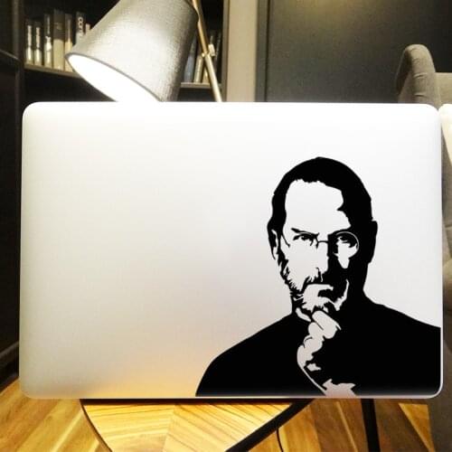 Steve Jobs Portrait Silhouette Laptop Sticker for MacBook Pro 16" Air Retina 11 12 13 15 inch Mac Book Skin 14 HP Notebook Decal