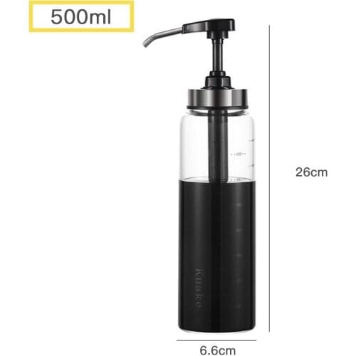 Syrup Bottle Nozzle Pressure Oil Sprayer Household Pu,mp Push-type For Kitchen Accessory Oyster Sauce Bottle Pressure Mouth New