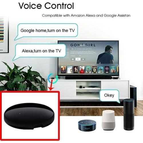 Alexa and Google Home Tuya Smart Life App WiFi IR Remote Control for TV and A/C