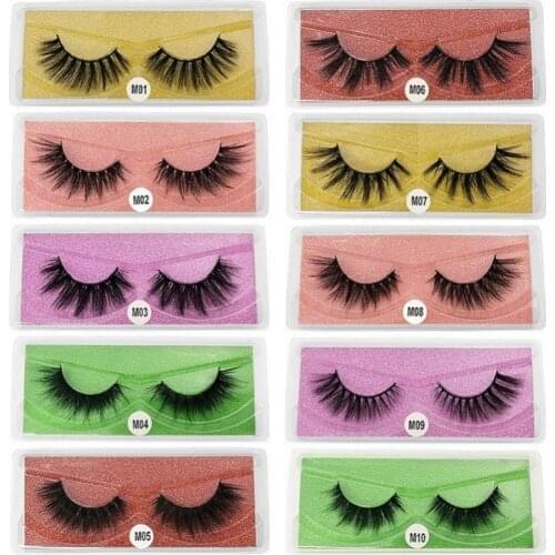 Eyelashes Wholesale 6D Mink Lashes Natural False Eyelashes Long Set faux cils Bulk Makeup wholesale lashes